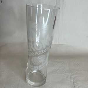 Peroni Beer Drinking Glass 12 Ounces 2 1/2 Inches Diameter 7 3/4 Inches Tall
